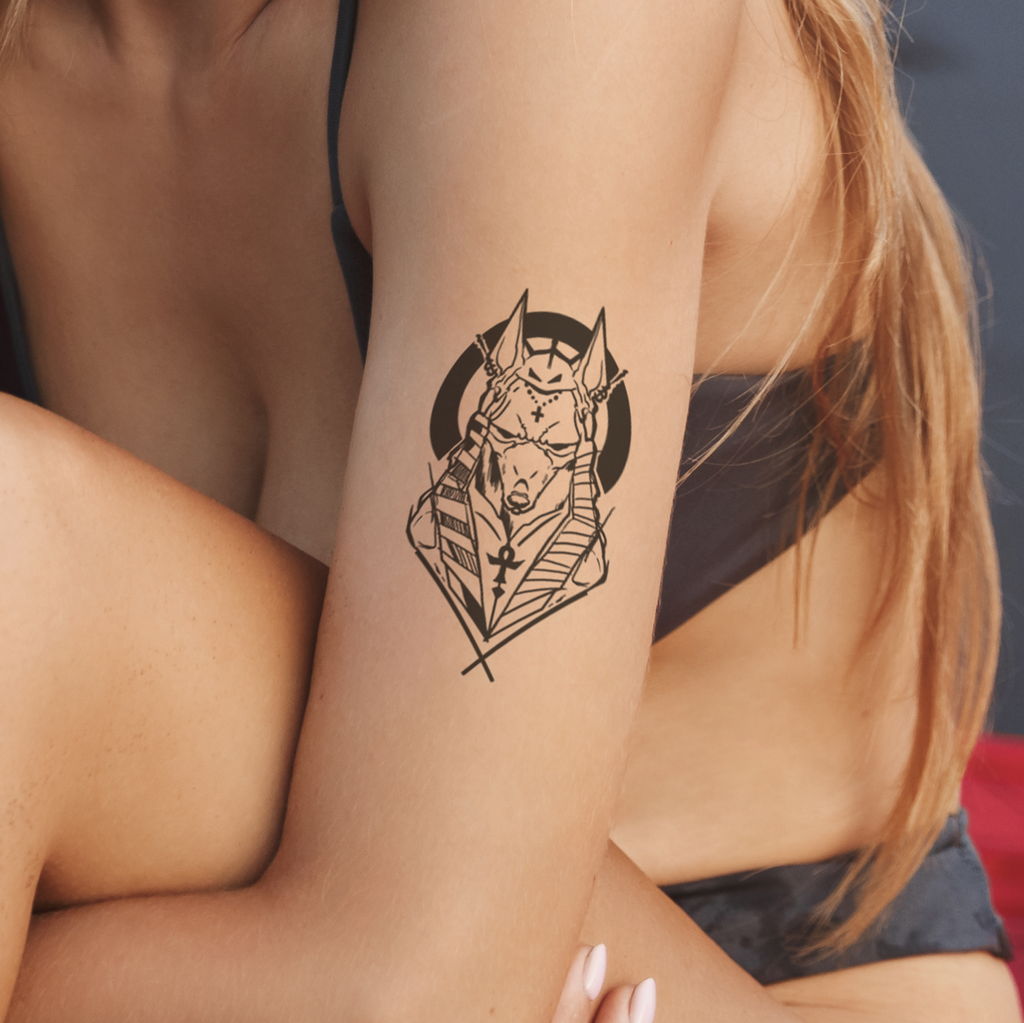 40 Gorgeous Anubis Tattoo Design Ideas 2022 Meaning And Symbolize   Anubis tattoo Tattoos Egyptian tattoo sleeve